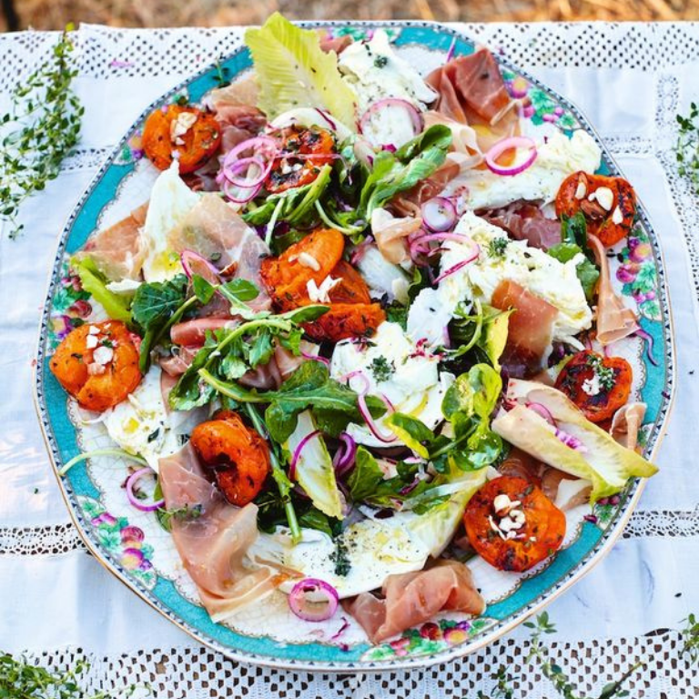 Yakelos Gegrilde Abrikozensalade