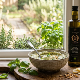 Pesto Mayonnaise with Yakelos Olive Oil