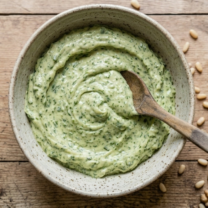 Pesto Mayonnaise with Yakelos Olive Oil