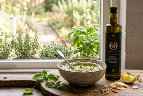 Pesto Mayonnaise with Yakelos Olive Oil